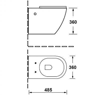 Инсталляция Grohe 38811000 + унитаз Bloomix Trend 3.0 AD1203T/UF1 безободковый торнадо Ceramic+ с сиденьем