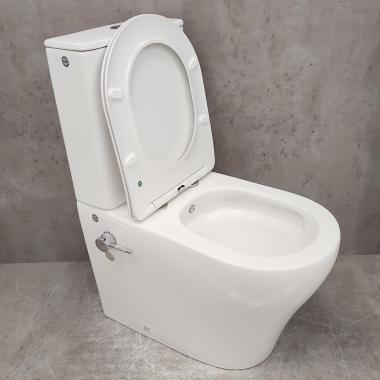 Унитаз Bloomix Rittberger AD3092TSB/F1 Ceramic+ безободковый торнадо с функцией биде и смесителем