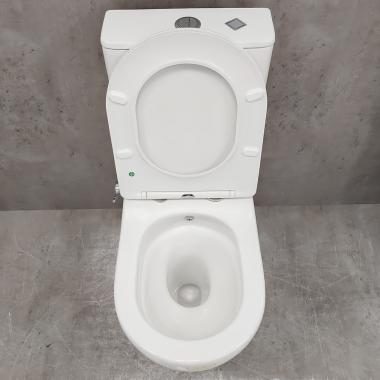 Унитаз Bloomix Rittberger AD3092TSB/F1 Ceramic+ безободковый торнадо с функцией биде и смесителем