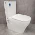 Унитаз Bloomix Rittberger AD3092TSB/F1 Ceramic+ безободковый торнадо с функцией биде и смесителем