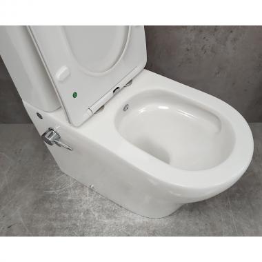 Унитаз Bloomix Rittberger AD3092TSB/F1 Ceramic+ безободковый торнадо с функцией биде и смесителем