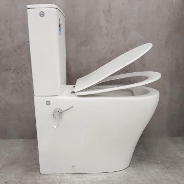 Унитаз Bloomix Rittberger AD3092TSB/F1 Ceramic+ безободковый торнадо с функцией биде и смесителем
