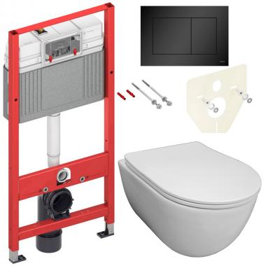 Инсталляция TECE 9400401-9240407 + унитаз Bloomix Diva MD1211R/UF3 безободковый с сиденьем