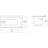 Ванна чугунная Bloomix Barut 100x70 BLB107040