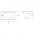 Ванна чугунная Bloomix Elba 150x70 BLE157045-H с ручками