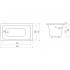 Ванна чугунная Bloomix Mini 120x70 BLM127040-H с ручками