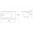 Ванна чугунная Bloomix Rein 170x80 BLR178042-ANS с антискользящим покрытием