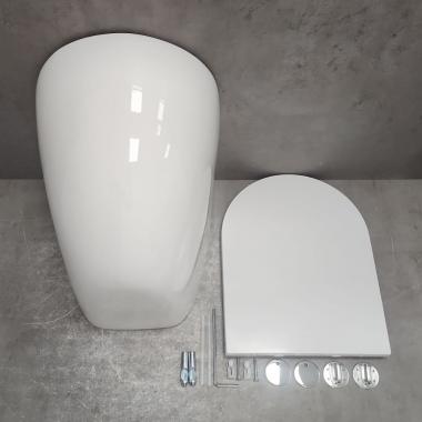 Унитаз подвесной Bloomix Altair 3.0 AD1255T/UF1 безободковый торнадо Ceramic+