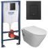 Инсталляция Grohe 38811KF0 + унитаз Bloomix Enjoy AD1304SB Ceramic+ безободковый с биде и смесителем