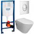 Инсталляция Grohe Rapid SL 38721001 + унитаз Bloomix Enjoy AD1304SB Ceramic+ безободковый с биде и смесителем