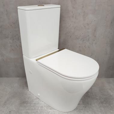 Унитаз Bloomix Barron 3.0 AD3091T/UF3gold безободковый торнадо