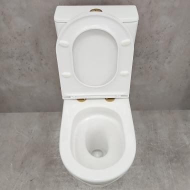 Унитаз Bloomix Barron 3.0 AD3091T/UF3gold безободковый торнадо