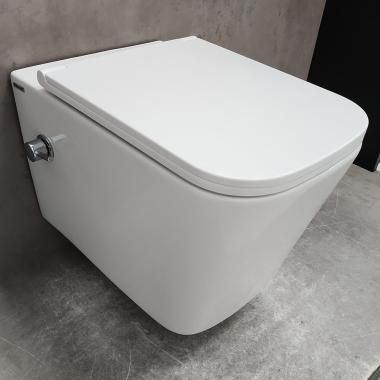 Инсталляция Grohe 38772001 + унитаз Bloomix Arum 1303SB безободковый с биде и смесителем