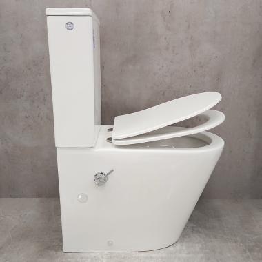 Унитаз Bloomix Salchow AD3093SB/UF1 Ceramic+ безободковый с функцией биде и смесителем