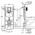 Инсталляция Grohe 38971000+ кнопка смыва Even 38966SH0 белый глянец + унитаз Bloomix Altair 3.0 AD1255T/UF1 безободковый торнадо с сиденьем