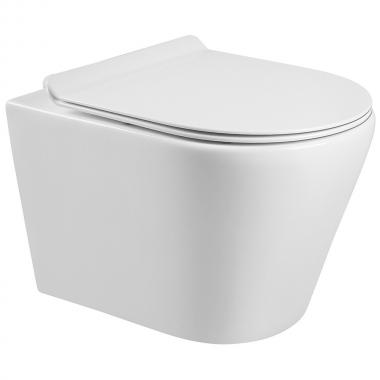 Инсталляция Grohe 38971000+ кнопка смыва Even 38966SH0 белый глянец + унитаз Bloomix Roland MD1201T/UF01 безободковый торнадо с сиденьем