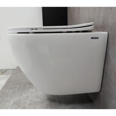 Инсталляция Grohe 38971000+ кнопка смыва Even 38966SH0 белый глянец + унитаз Bloomix Trend 3.0 AD1203T/UF1 безободковый торнадо с сиденьем