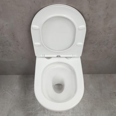 Инсталляция Grohe 38971000+ кнопка смыва Even 38966SH0 белый глянец + унитаз Bloomix Trend 3.0 AD1203T/UF1 безободковый торнадо с сиденьем