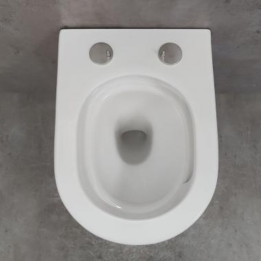 Инсталляция Grohe 38971000+ кнопка смыва Even 38966SH0 белый глянец + унитаз Bloomix Trend 3.0 AD1203T/UF1 безободковый торнадо с сиденьем