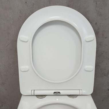 Инсталляция Grohe 38971000+ кнопка смыва Even 38966SH0 белый глянец + унитаз Bloomix Trend 3.0 AD1203T/UF1 безободковый торнадо с сиденьем