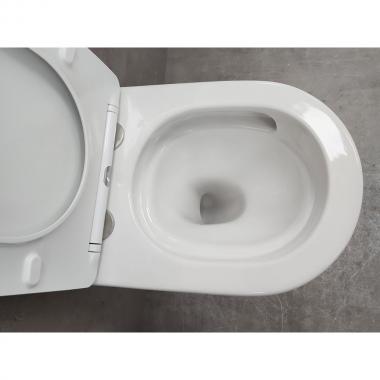 Инсталляция Grohe 38971000+ кнопка смыва Even 38966SH0 белый глянец + унитаз Bloomix Trend 3.0 AD1203T/UF1 безободковый торнадо с сиденьем