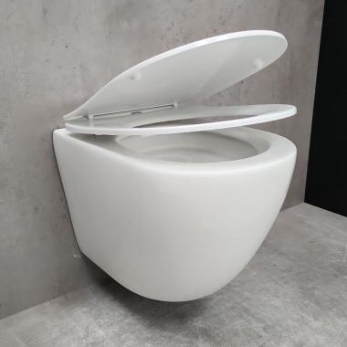Инсталляция Grohe 38971000+ кнопка смыва Even 38966SH0 белый глянец + унитаз Bloomix Trend 3.0 AD1203T/UF1 безободковый торнадо с сиденьем