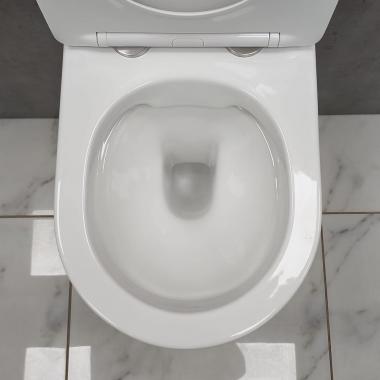 Инсталляция Grohe 38971000+ кнопка смыва Even 38966SH0 белый глянец + унитаз Bloomix Trend 1203 безободковый с сиденьем