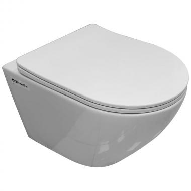 Инсталляция Grohe 38971000+ кнопка смыва Even 38966SH0 белый глянец + унитаз Bloomix Trend 1203 безободковый с сиденьем
