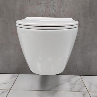 Инсталляция Grohe 38971000+ кнопка смыва Even 38966SH0 белый глянец + унитаз Bloomix Trend 1203 безободковый с сиденьем