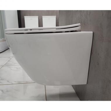 Инсталляция Grohe 38971000+ кнопка смыва Even 38966SH0 белый глянец + унитаз Bloomix Trend 1203 безободковый с сиденьем
