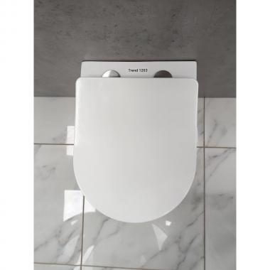 Инсталляция Grohe 38971000+ кнопка смыва Even 38966SH0 белый глянец + унитаз Bloomix Trend 1203 безободковый с сиденьем