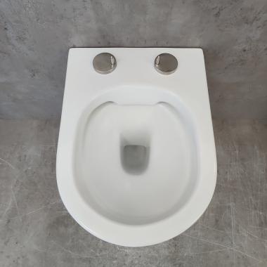 Инсталляция Grohe 38971000+ кнопка смыва Even 38966SH0 белый глянец + унитаз Bloomix Trend MD1203R/UF02 безободковый с сиденьем