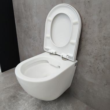 Инсталляция Grohe 38971000+ кнопка смыва Even 38966SH0 белый глянец + унитаз Bloomix Trend MD1203R/UF02 безободковый с сиденьем
