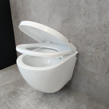 Инсталляция Grohe 38971000+ кнопка смыва Even 38966SH0 белый глянец + унитаз Bloomix Trend MD1203R/UF02 безободковый с сиденьем