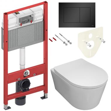 Инсталляция TECE 9400401-9240407 + унитаз Bloomix Ultra MD1204T/UF3 безободковый торнадо с сиденьем