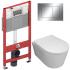 Инсталляция TECE 9400412 + унитаз Bloomix Ultra MD1204T/UF3 безободковый торнадо с сиденьем