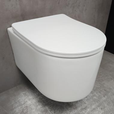 Инсталляция Geberit 111.154.11.1 + кнопка смыва Delta01 115.107.11.1 + унитаз Bloomix Ultra MD1204R/UF3 безободковый с сиденьем