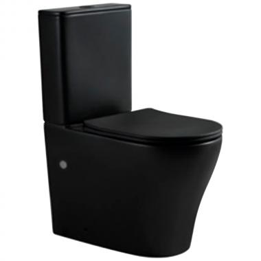 Унитаз Bloomix Black Barron 3.0 AD3091MBT/UF1 безободковый торнадо