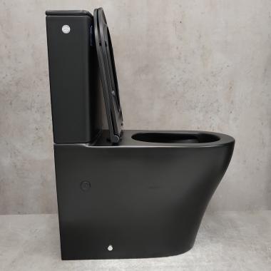 Унитаз Bloomix Black Barron 3.0 AD3091MBT/UF1 безободковый торнадо