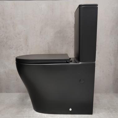 Унитаз Bloomix Black Barron 3.0 AD3091MBT/UF1 безободковый торнадо