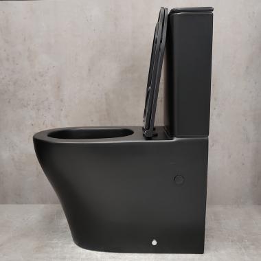 Унитаз Bloomix Black Barron 3.0 AD3091MBT/UF1 безободковый торнадо