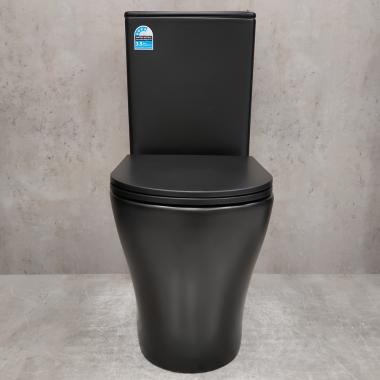 Унитаз Bloomix Black Barron 3.0 AD3091MBT/UF1 безободковый торнадо
