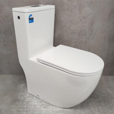 Унитаз Bloomix S-Class 3.0 2329TVV/UF1 моноблок безободковый торнадо вертикальный выпуск