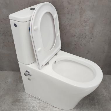Унитаз Bloomix Barron AD3091RSB/UF1 Ceramic+ безободковый с функцией биде и смесителем