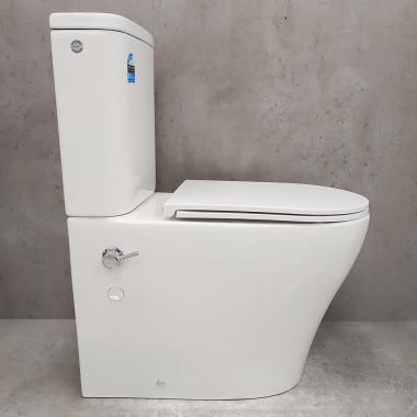 Унитаз Bloomix Barron AD3091RSB/UF1 Ceramic+ безободковый с функцией биде и смесителем