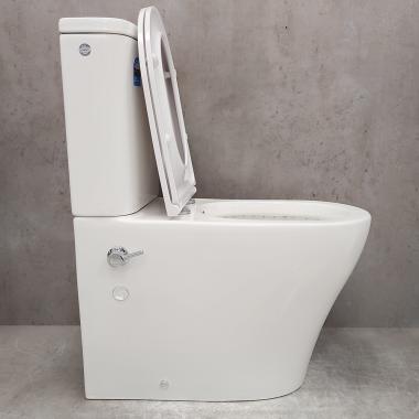 Унитаз Bloomix Barron AD3091RSB/UF1 Ceramic+ безободковый с функцией биде и смесителем