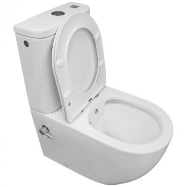Унитаз Bloomix Major AD3089RSB/UF1 Ceramic+ безободковый с функцией биде и смесителем