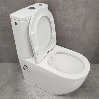 Унитаз Bloomix Major AD3089RSB/UF1 Ceramic+ безободковый с функцией биде и смесителем