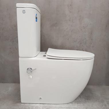 Унитаз Bloomix Major AD3089RSB/UF1 Ceramic+ безободковый с функцией биде и смесителем