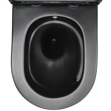 Унитаз Bloomix Black Barron 3.0 AD3091SBT/UF1 Ceramic+ безободковый торнадо с функцией биде и смесителем